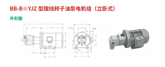 BB-B*YJZ型擺線轉(zhuǎn)子油泵電機組（立臥式）